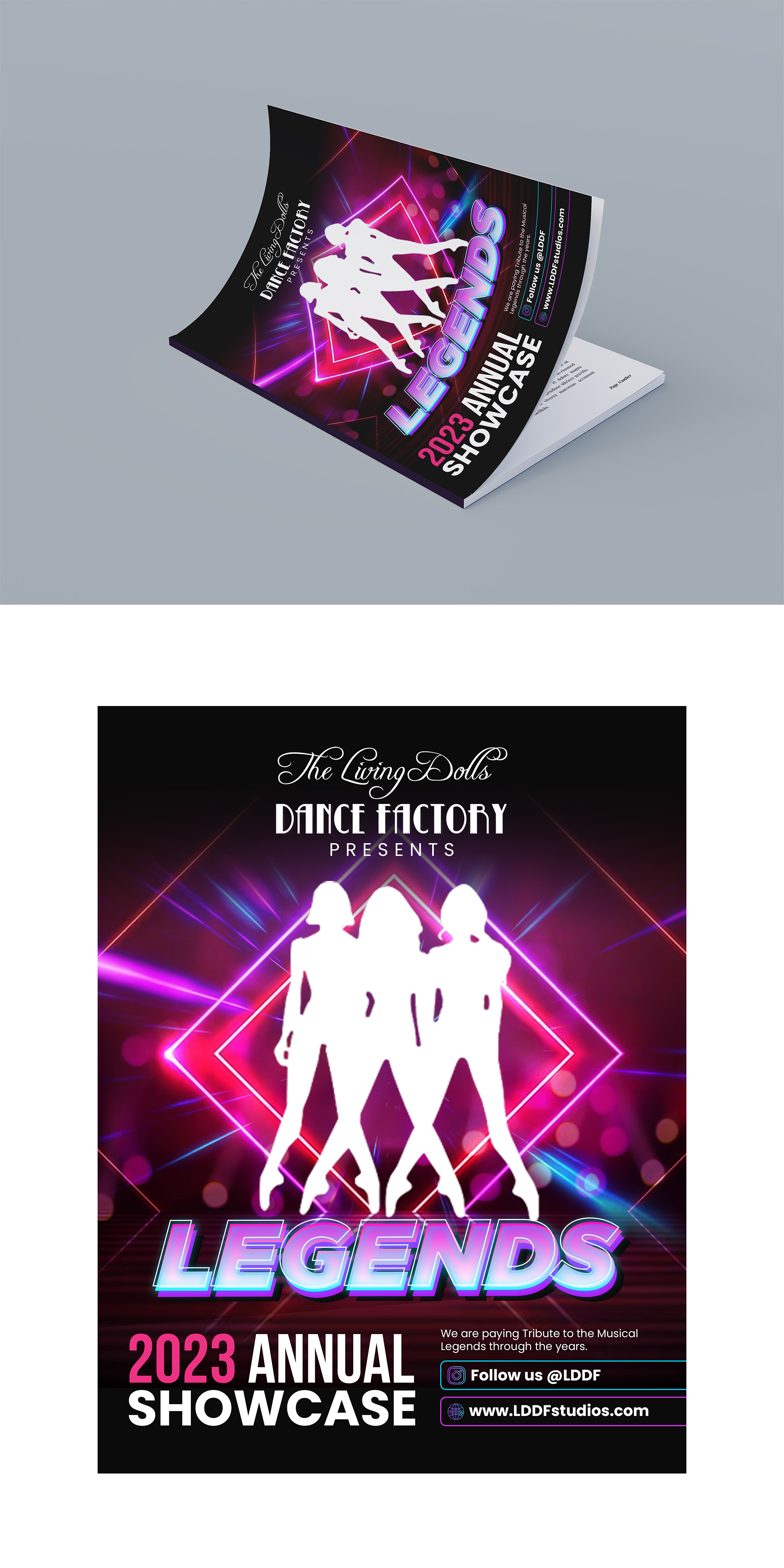 Design de Flyer par debdesign pour The Living Dolls Dance Factory | Design #30560840