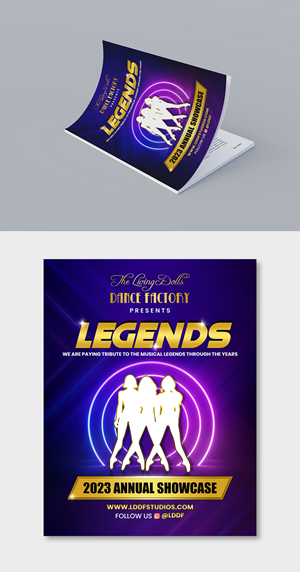 Diseño de Flyer por debdesign para The Living Dolls Dance Factory | Diseño: #30561125