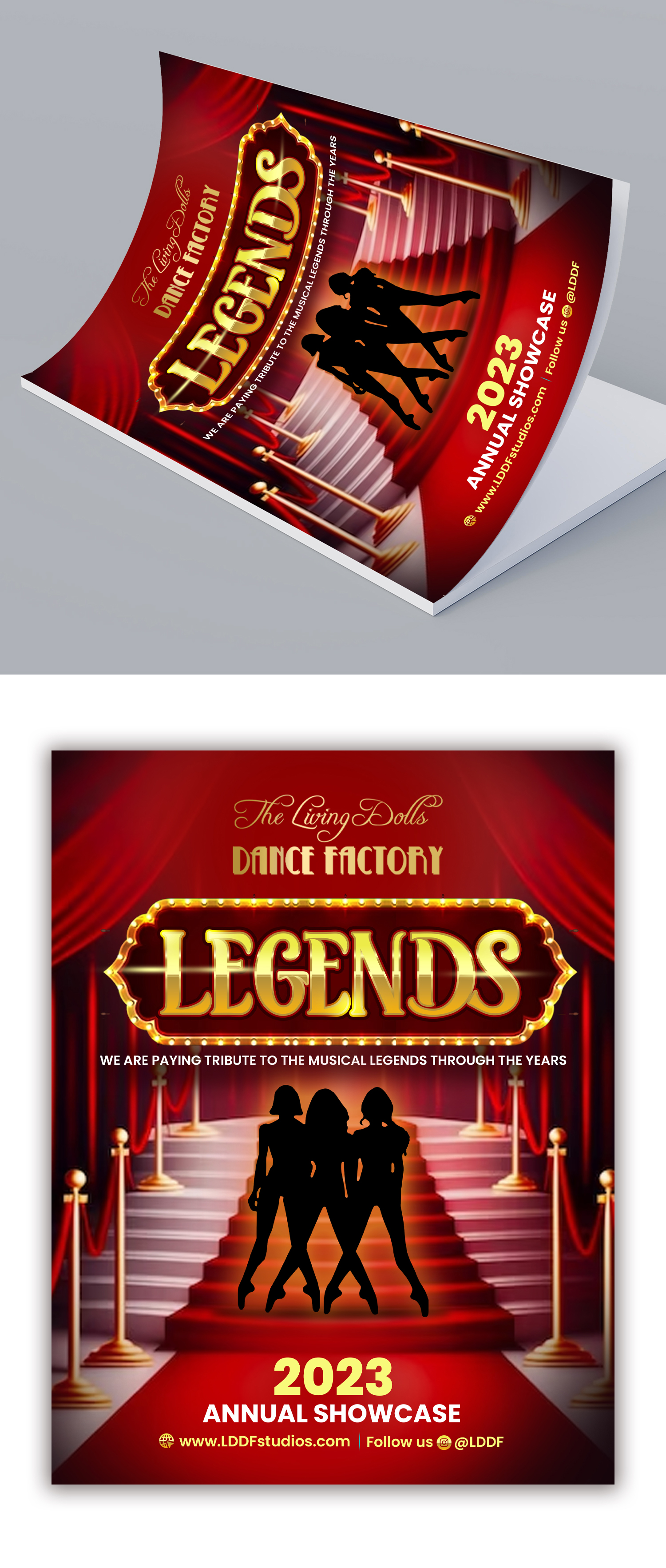 Flyer Design by debdesign for The Living Dolls Dance Factory | Design #30561367