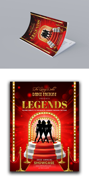 Diseño de Flyer por debdesign para The Living Dolls Dance Factory | Diseño: #30561725