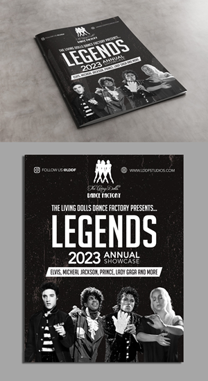 Diseño de Flyer por ecorokerz para The Living Dolls Dance Factory | Diseño: #30560659