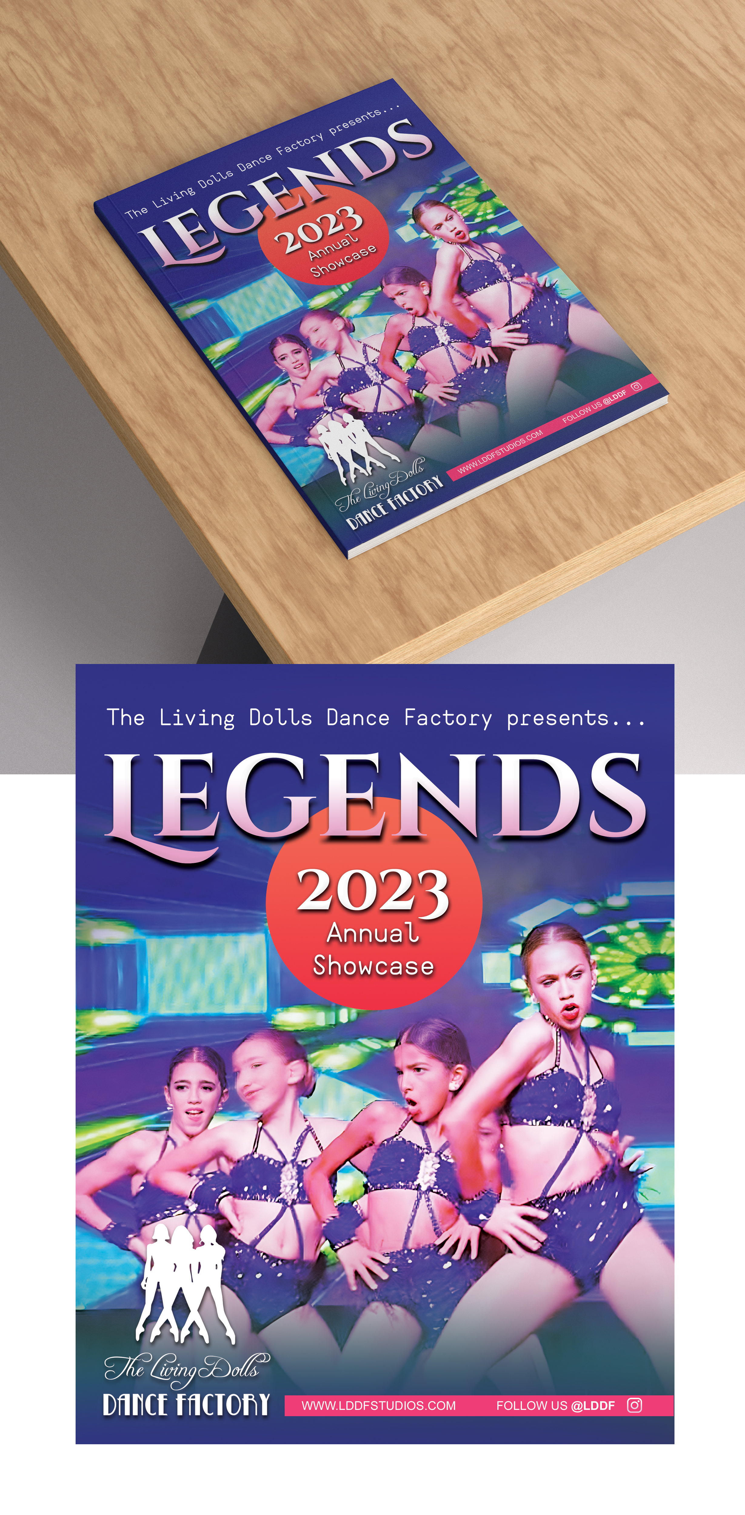 Flyer Design by saurov for The Living Dolls Dance Factory | Design #30576921