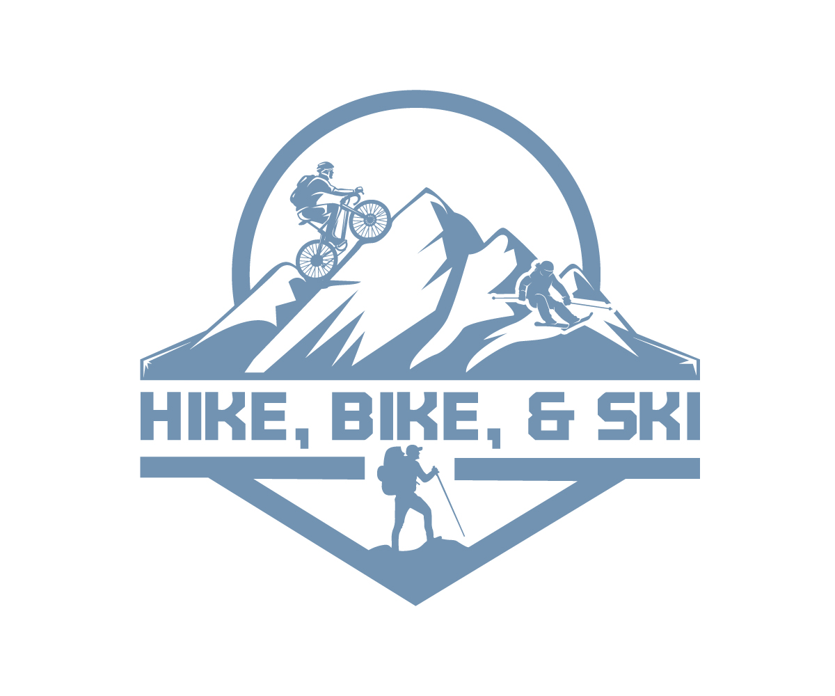 Elegant, Playful Logo Design for Hike, Bike, & Ski by Paint-Tools ...