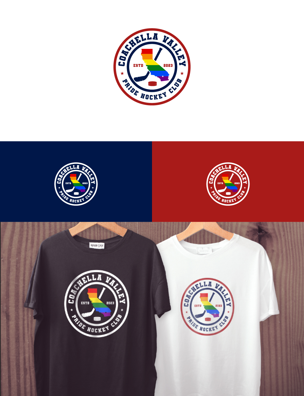 Diseño de Logo por jonkonrad para Coachella Valley LGBT Hockey Association | Diseño #30572047
