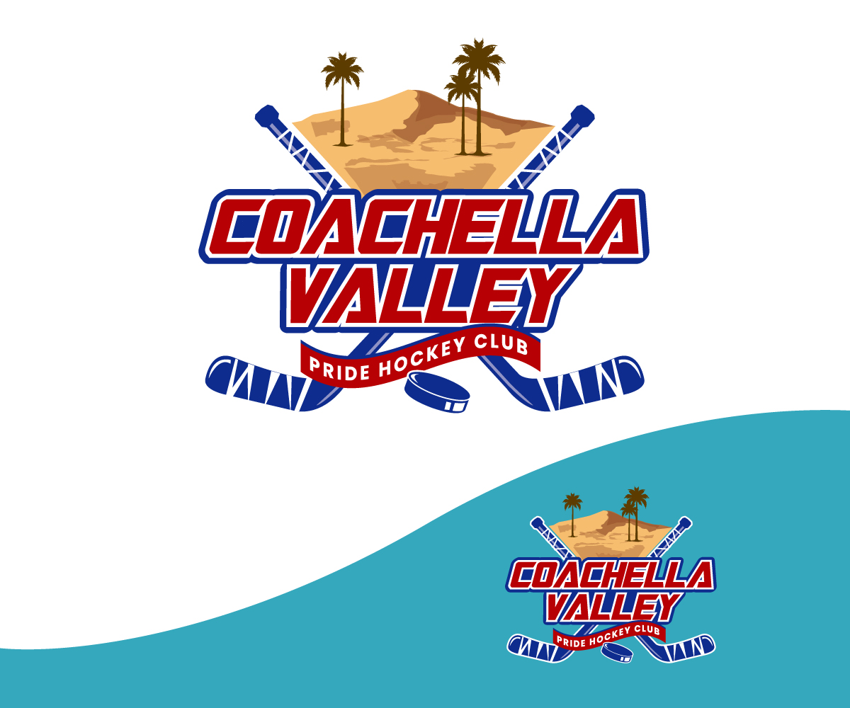 Logo Design by Paint-Tools for Coachella Valley LGBT Hockey Association | Design #30567305