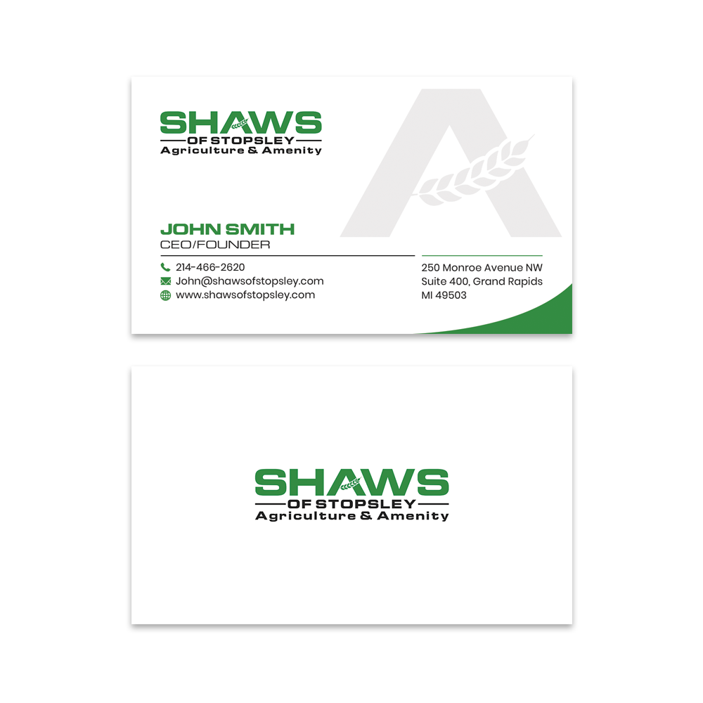 Visitenkarten-Design von Sandaruwan für Shaws of Stopsley | Design #30579937