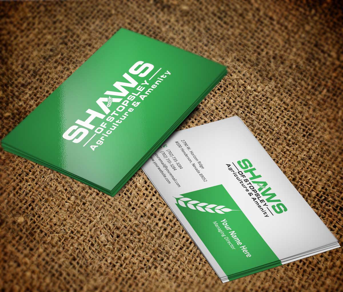 Business Card Design by VirtueDesignPro for Shaws of Stopsley | Design #30570414