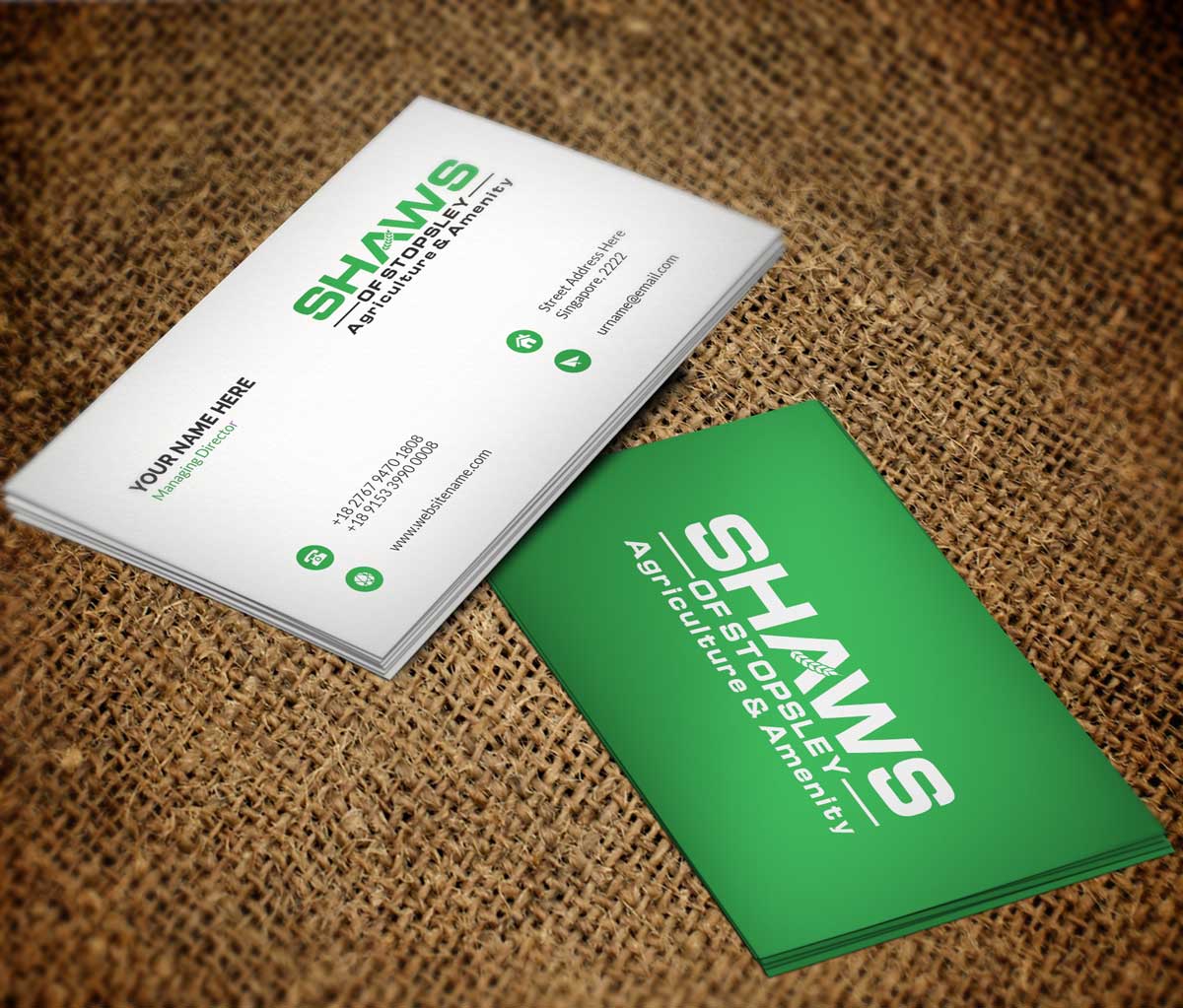 Business Card Design by VirtueDesignPro for Shaws of Stopsley | Design #30571891