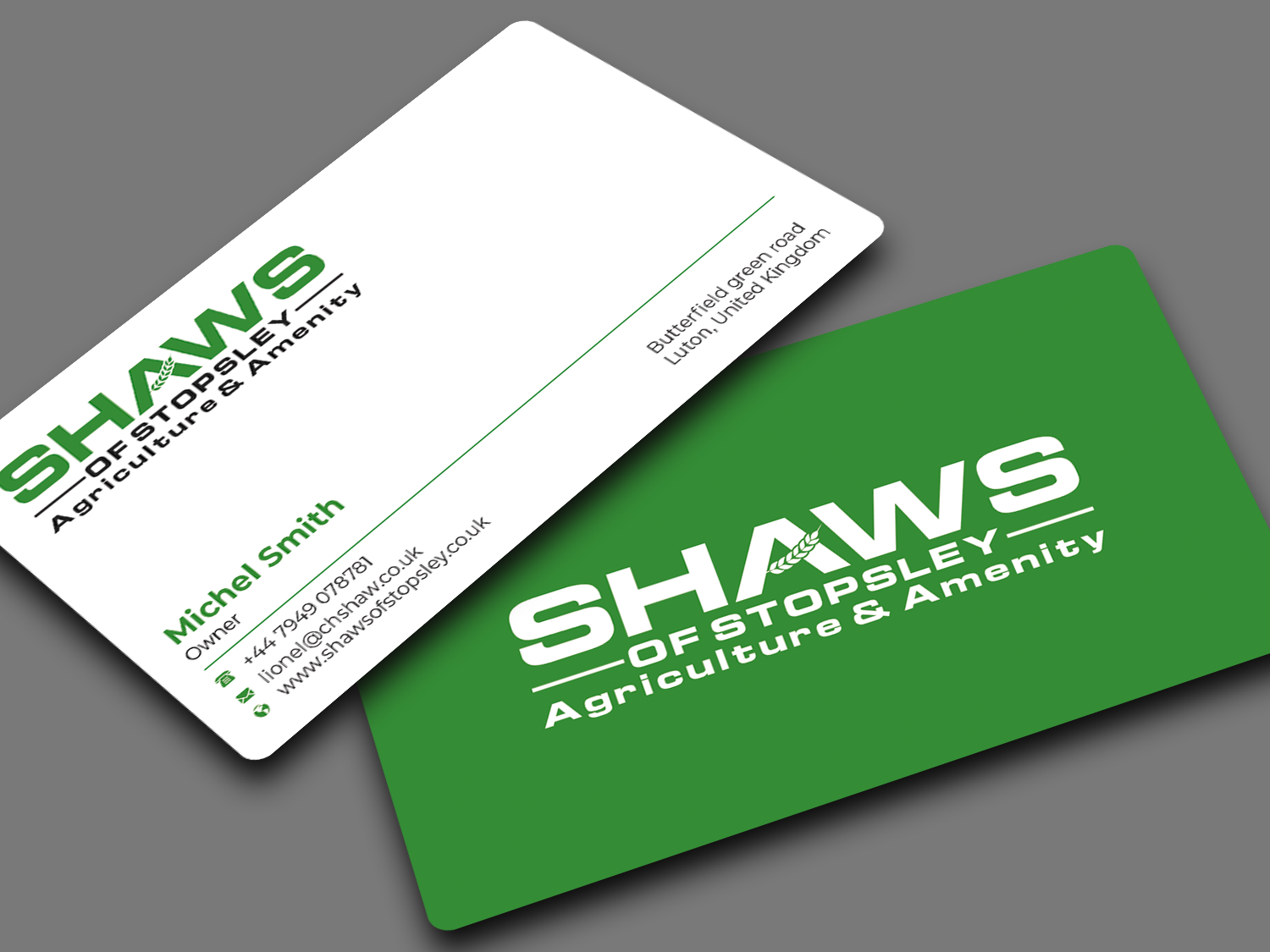 Business Card Design by Graphixpointt for Shaws of Stopsley | Design #30579620
