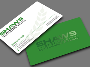 Business Card Design by Graphixpointt for Shaws of Stopsley | Design: #30579621