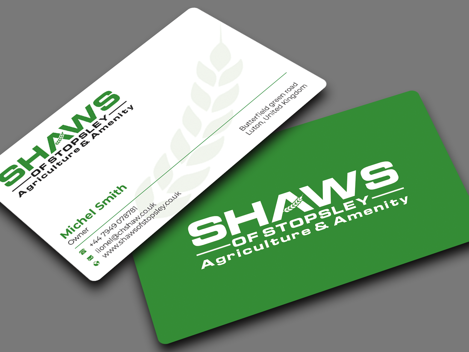 Business Card Design by Graphixpointt for Shaws of Stopsley | Design #30579622