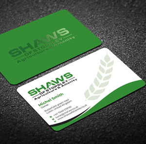 Business Card Design by Graphixpointt for Shaws of Stopsley | Design: #30579644