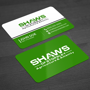 Diseño de Tarjeta de Presentación por WellDesign para Shaws of Stopsley | Diseño: #30570268