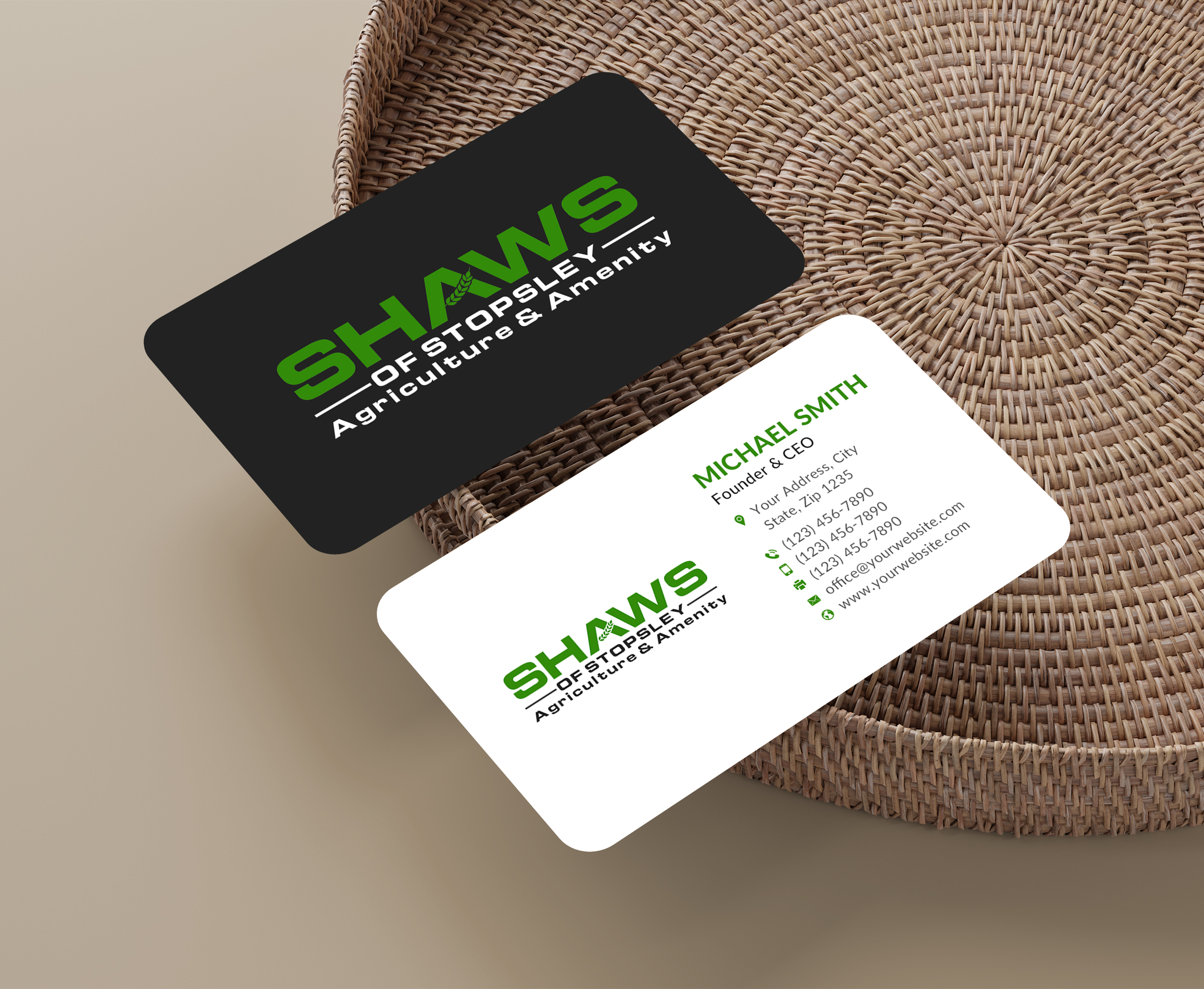 Business Card Design by Sun Moon Graphic Designer for Shaws of Stopsley | Design #30568758