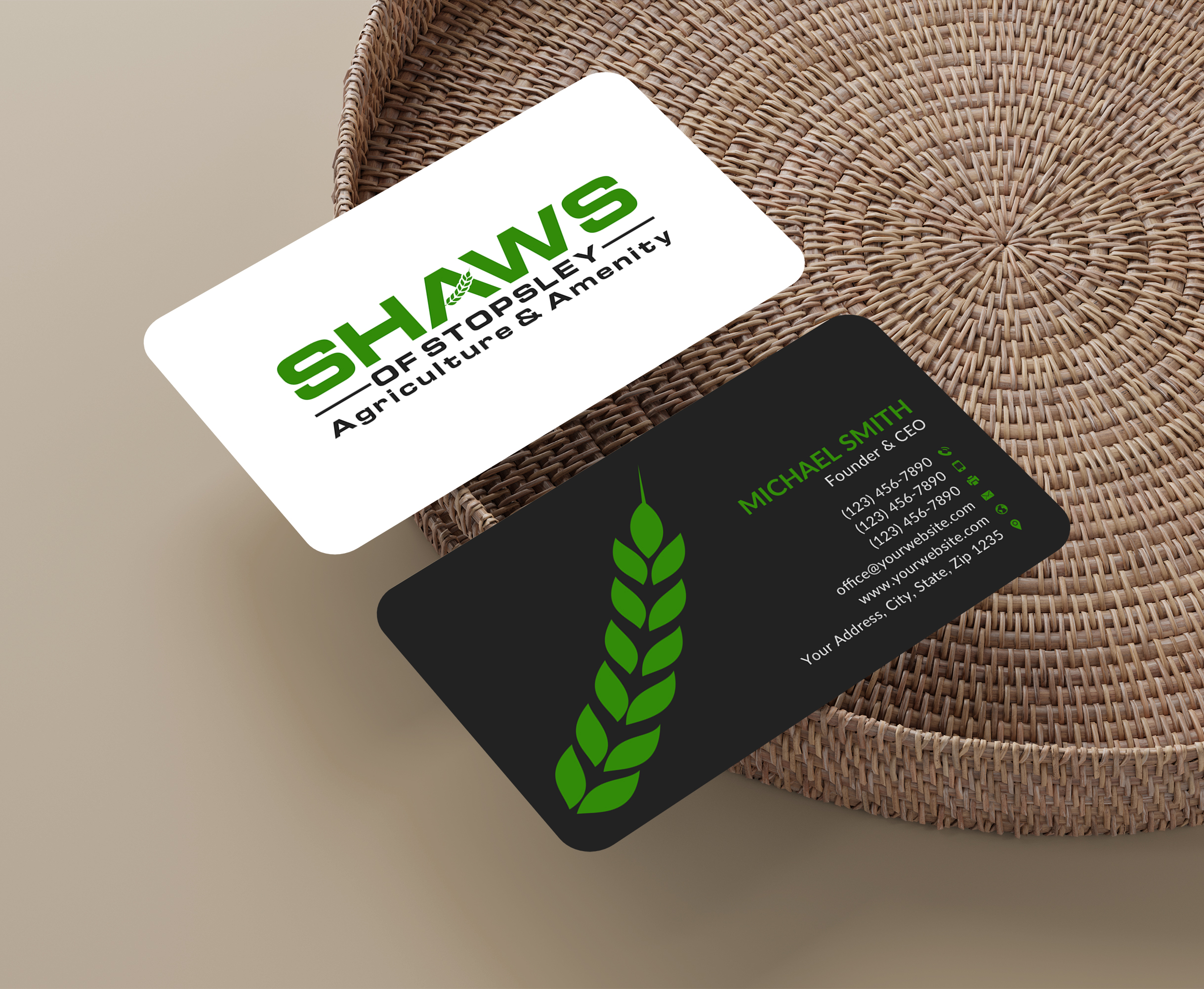Business Card Design by Sun Moon Graphic Designer for Shaws of Stopsley | Design #30568760