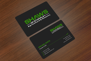 Business Card Design by Sun Moon Graphic Designer for Shaws of Stopsley | Design: #30568765