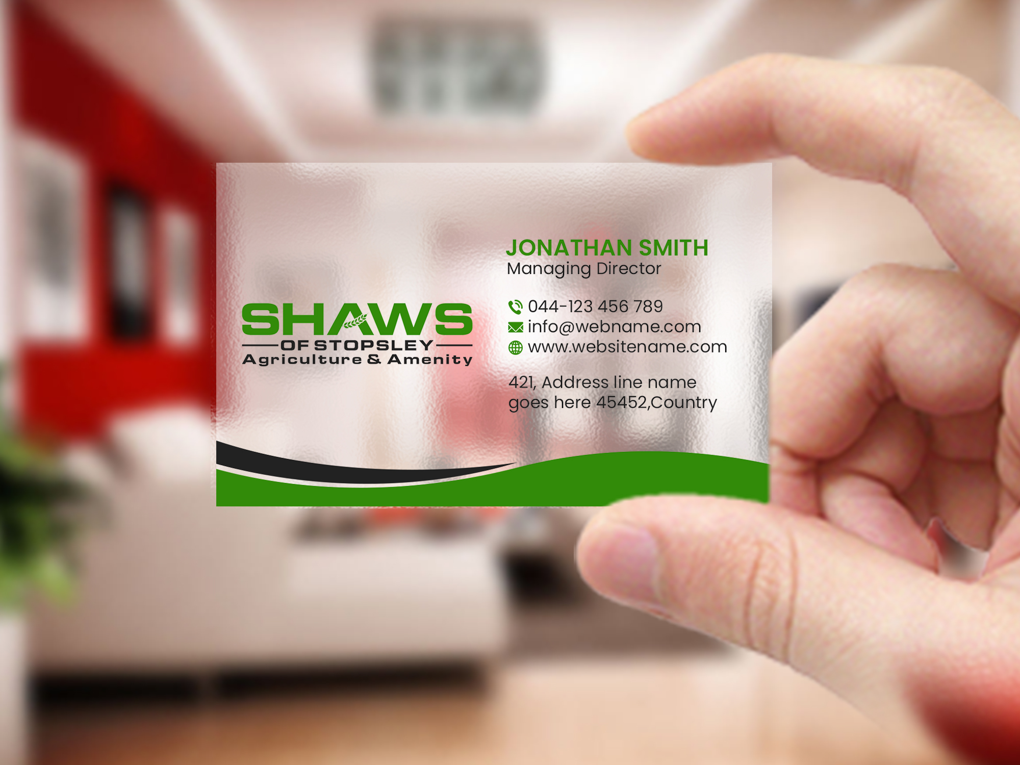 Design de Carte de Visite par Creations Box 2015 pour Shaws of Stopsley | Design #30568169