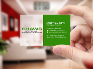 Business Card Design by Creations Box 2015 for Shaws of Stopsley | Design: #30568170