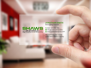Business Card Design by Creations Box 2015 for Shaws of Stopsley | Design: #30568172