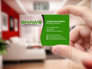 Business Card Design by Creations Box 2015 for Shaws of Stopsley | Design: #30568177