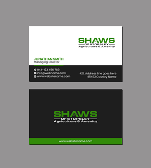 Business Card Design by Creations Box 2015 for Shaws of Stopsley | Design: #30568196