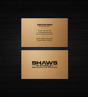 Business Card Design by Creations Box 2015 for Shaws of Stopsley | Design: #30568197