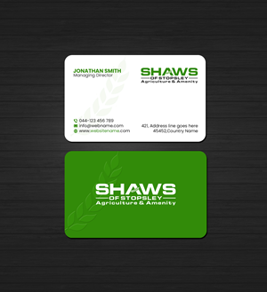 Business Card Design by Creations Box 2015 for Shaws of Stopsley | Design: #30568224