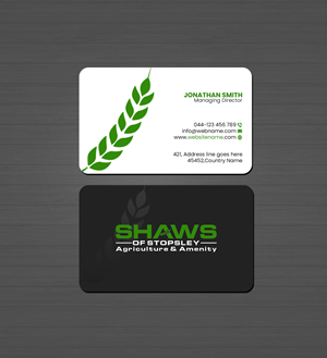 Business Card Design by Creations Box 2015 for Shaws of Stopsley | Design: #30568227