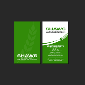 Business Card Design by Creations Box 2015 for Shaws of Stopsley | Design: #30568229