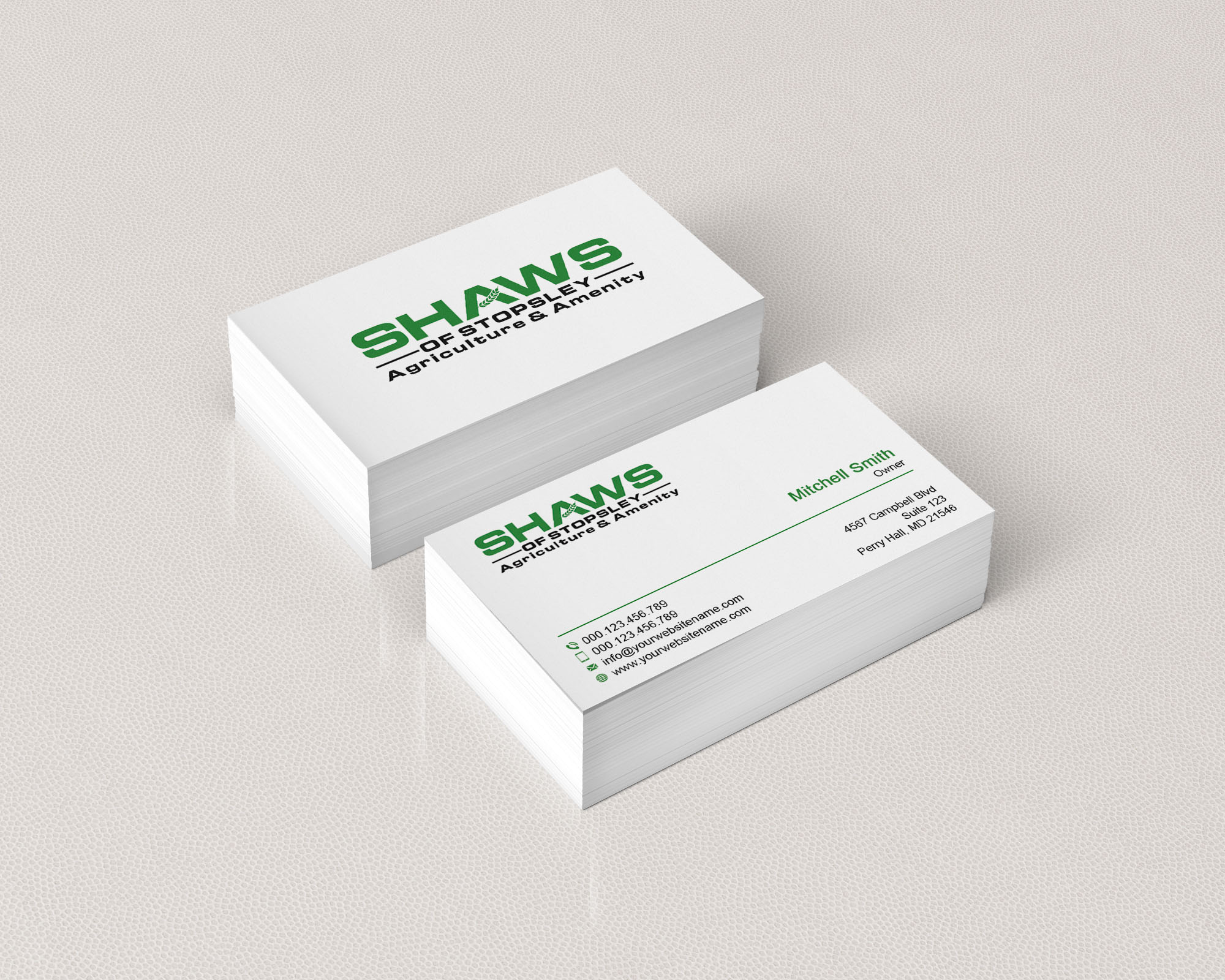 Business Card Design by T.R for Shaws of Stopsley | Design #30576059