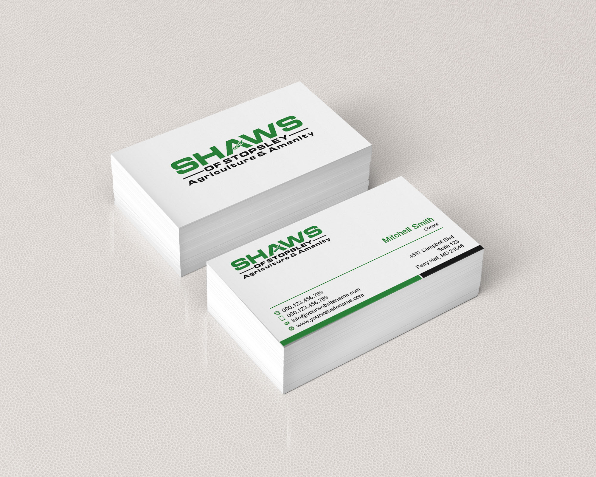 Business Card Design by T.R for Shaws of Stopsley | Design #30576063