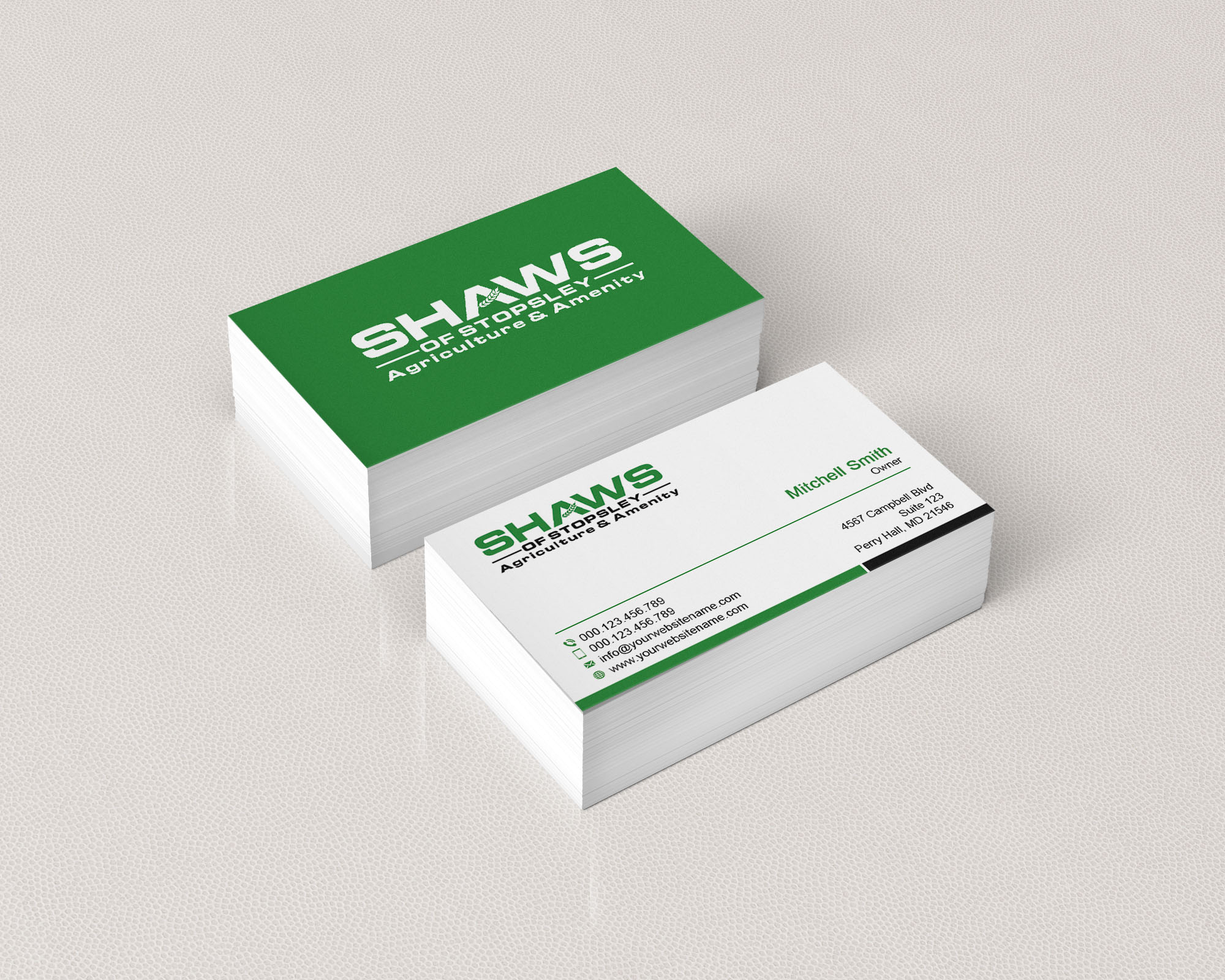 Business Card Design by T.R for Shaws of Stopsley | Design #30576064