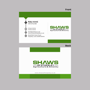 Business Card Design by Ahmad Abid Saadat for Shaws of Stopsley | Design: #30567960