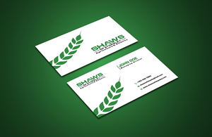 Business Card Design by BLUE WINGS for Shaws of Stopsley | Design #30576399