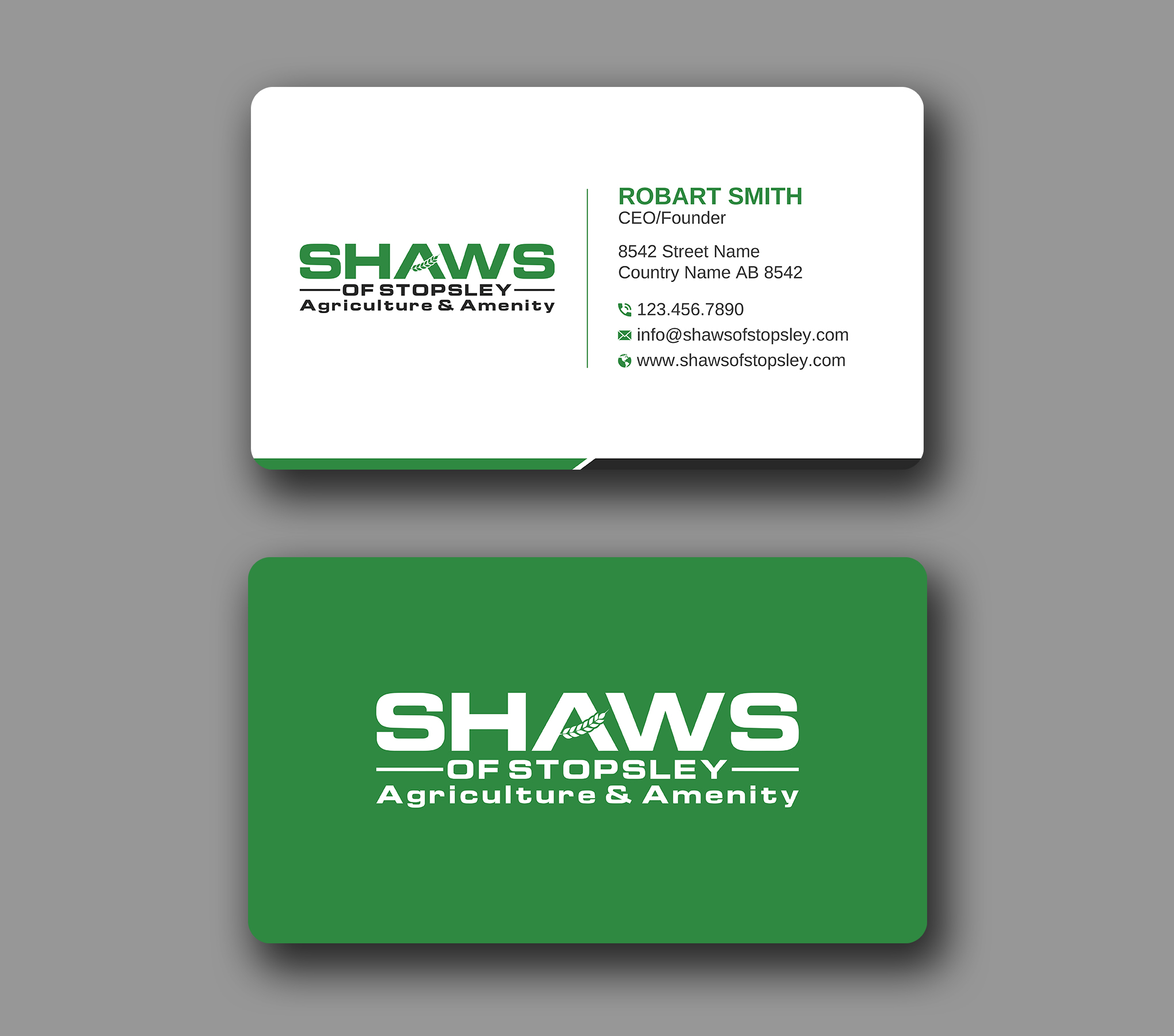 Business Card Design by Uttom 2 for Shaws of Stopsley | Design #30567677