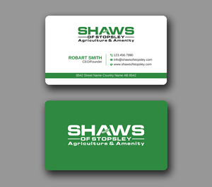Business Card Design by Uttom 2 for Shaws of Stopsley | Design: #30567678