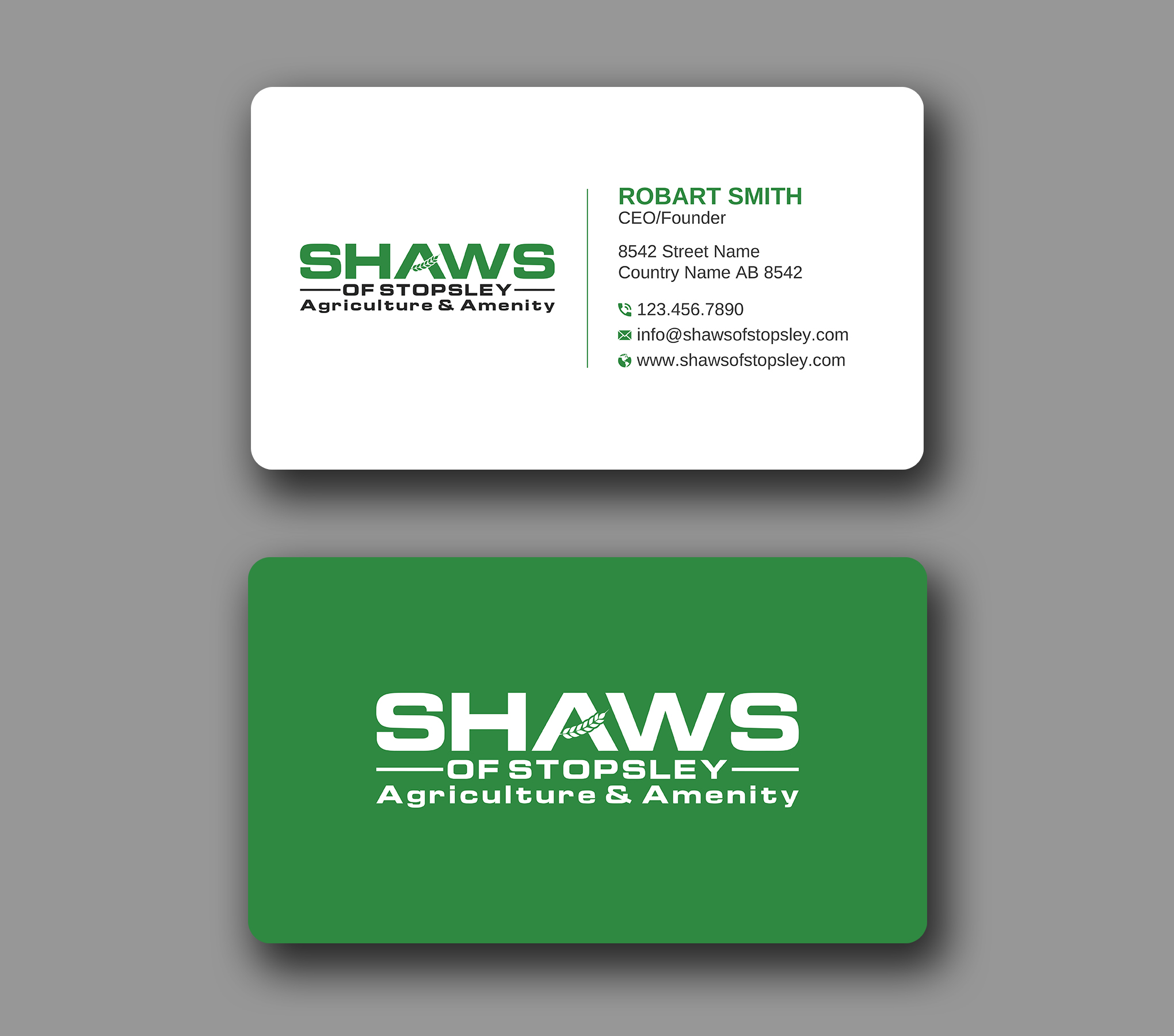 Business Card Design by Uttom 2 for Shaws of Stopsley | Design #30567679