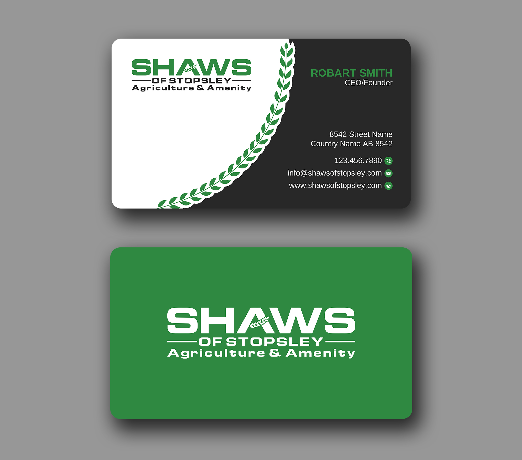 Business Card Design by Uttom 2 for Shaws of Stopsley | Design #30567680