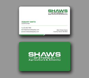 Business Card Design by Uttom 2 for Shaws of Stopsley | Design: #30567681