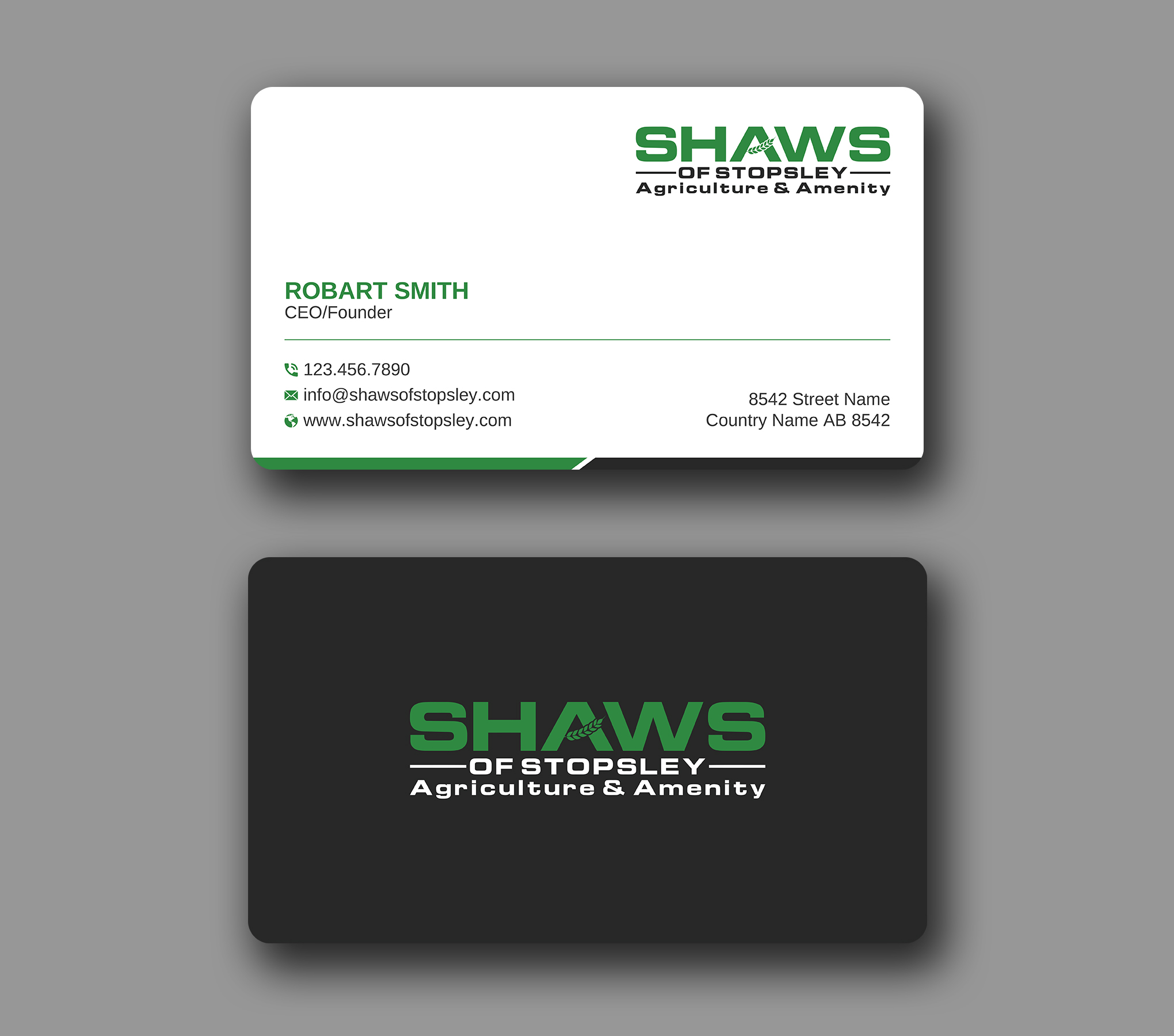 Business Card Design by Uttom 2 for Shaws of Stopsley | Design #30567691
