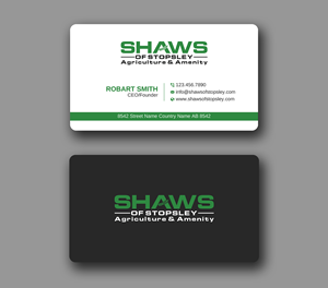Business Card Design by Uttom 2 for Shaws of Stopsley | Design: #30567693