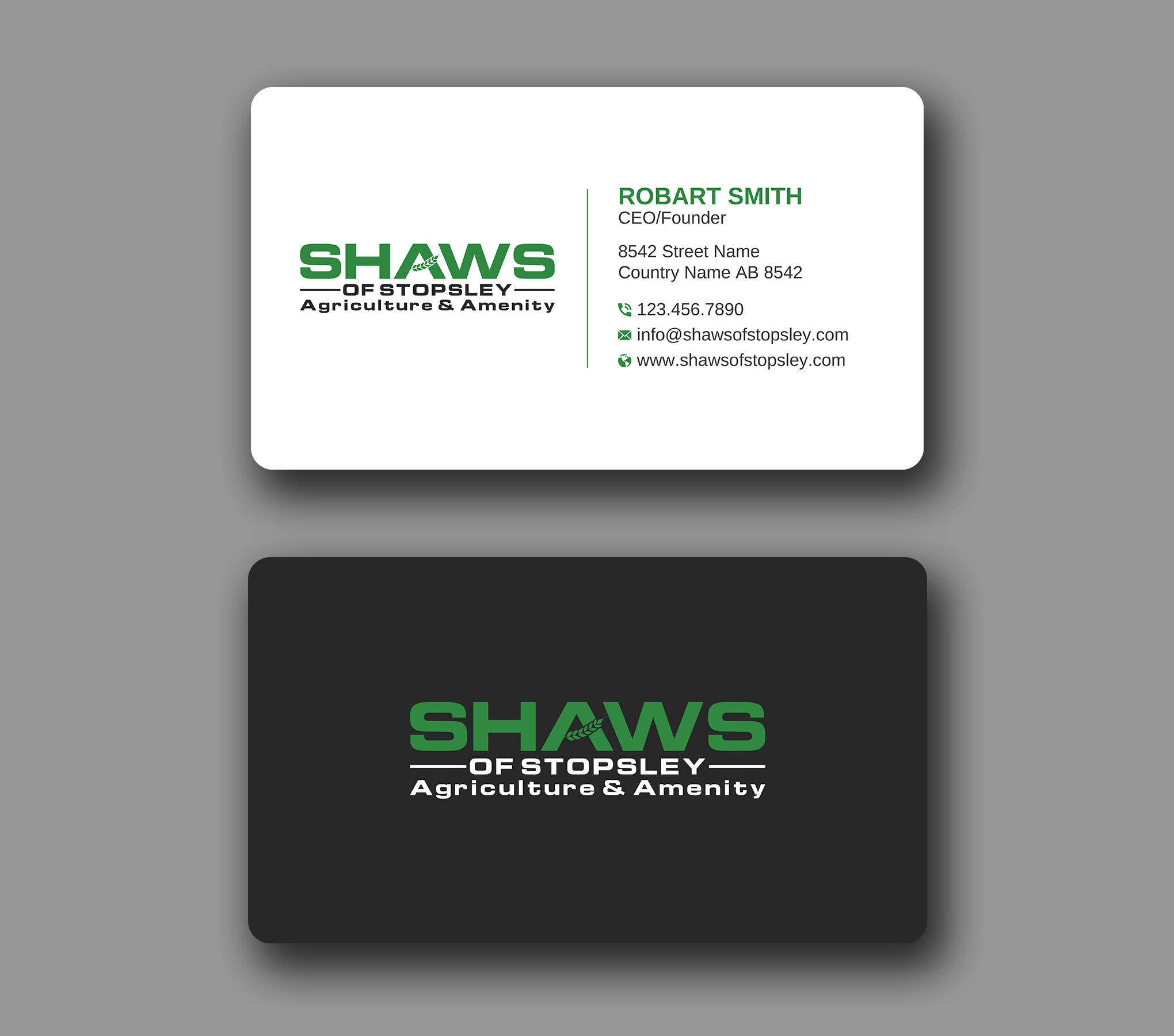 Business Card Design by Uttom 2 for Shaws of Stopsley | Design #30567785