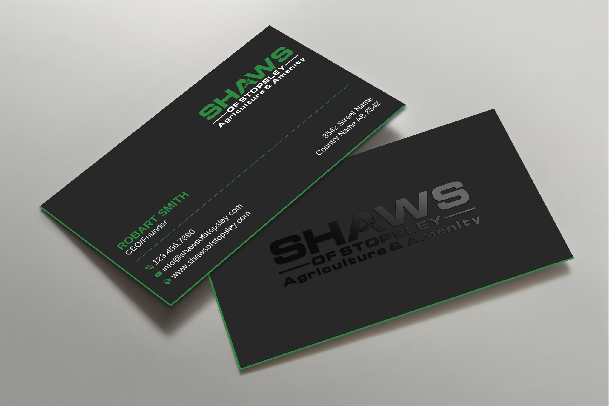 Business Card Design by Uttom 2 for Shaws of Stopsley | Design #30567787
