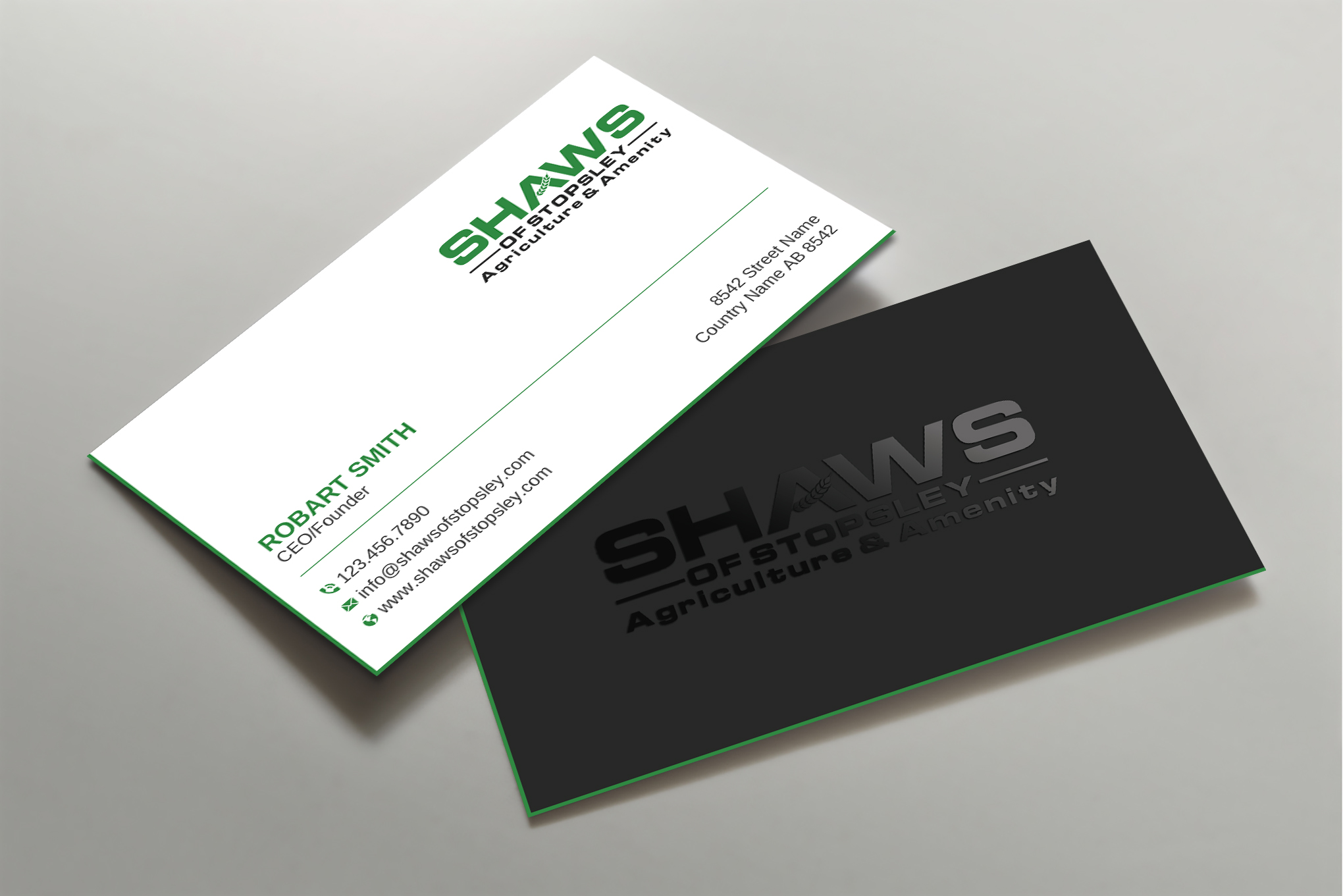 Business Card Design by Uttom 2 for Shaws of Stopsley | Design #30567788
