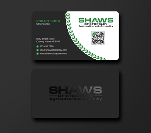 Business Card Design by Uttom 2 for Shaws of Stopsley | Design: #30567899