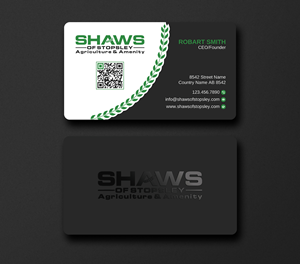 Business Card Design by Uttom 2 for Shaws of Stopsley | Design: #30567900