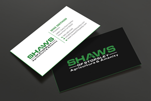 Business Card Design by DesignShout for Shaws of Stopsley | Design: #30579577