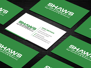 Business Card Design by DesignShout for Shaws of Stopsley | Design: #30579626