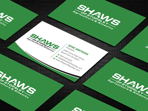 Business Card Design by DesignShout for Shaws of Stopsley | Design: #30579628
