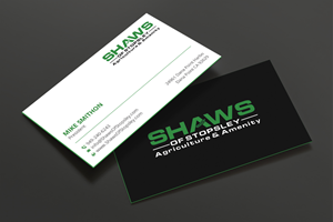 Business Card Design by DesignShout for Shaws of Stopsley | Design: #30579700